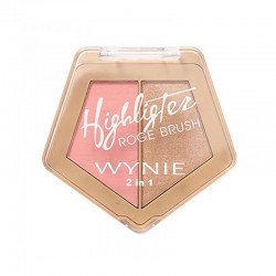 Highlighter Rogue Brush 2 in 1 - Palette viso blush + illuminante