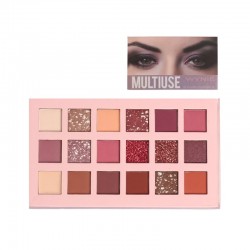 Multiuse Eyeshadow - Palette 18 Ombretti Opachi, Brillanti, Glitter + Primer Occhi