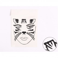 Trucco Adesivo Tiger - Stickers per Occhi e Viso Animalier Tigre